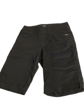 French Dressing Jeans Pull-On Black Bermuda Shorts size 6